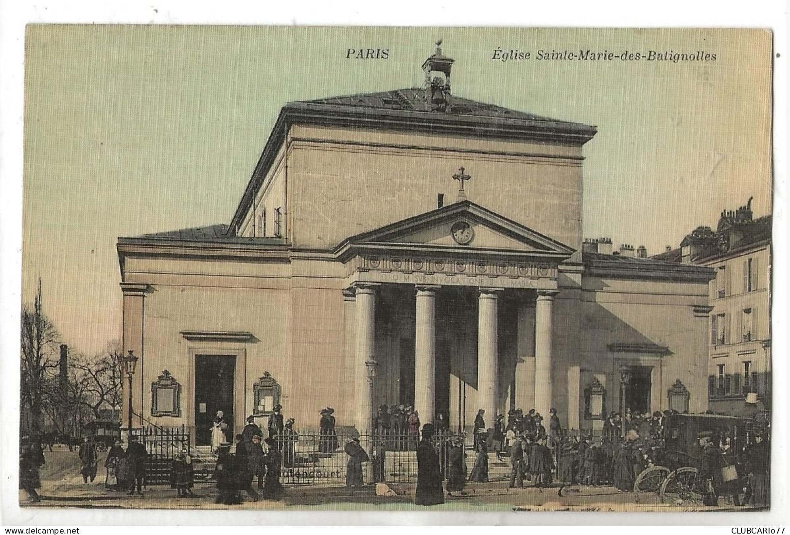 Paris 17 ème Arr (75) : La Sortie De Messe De L'église Sainte-Marie-des-Batignolles En 1910 (animé) PF. - Arrondissement: 17