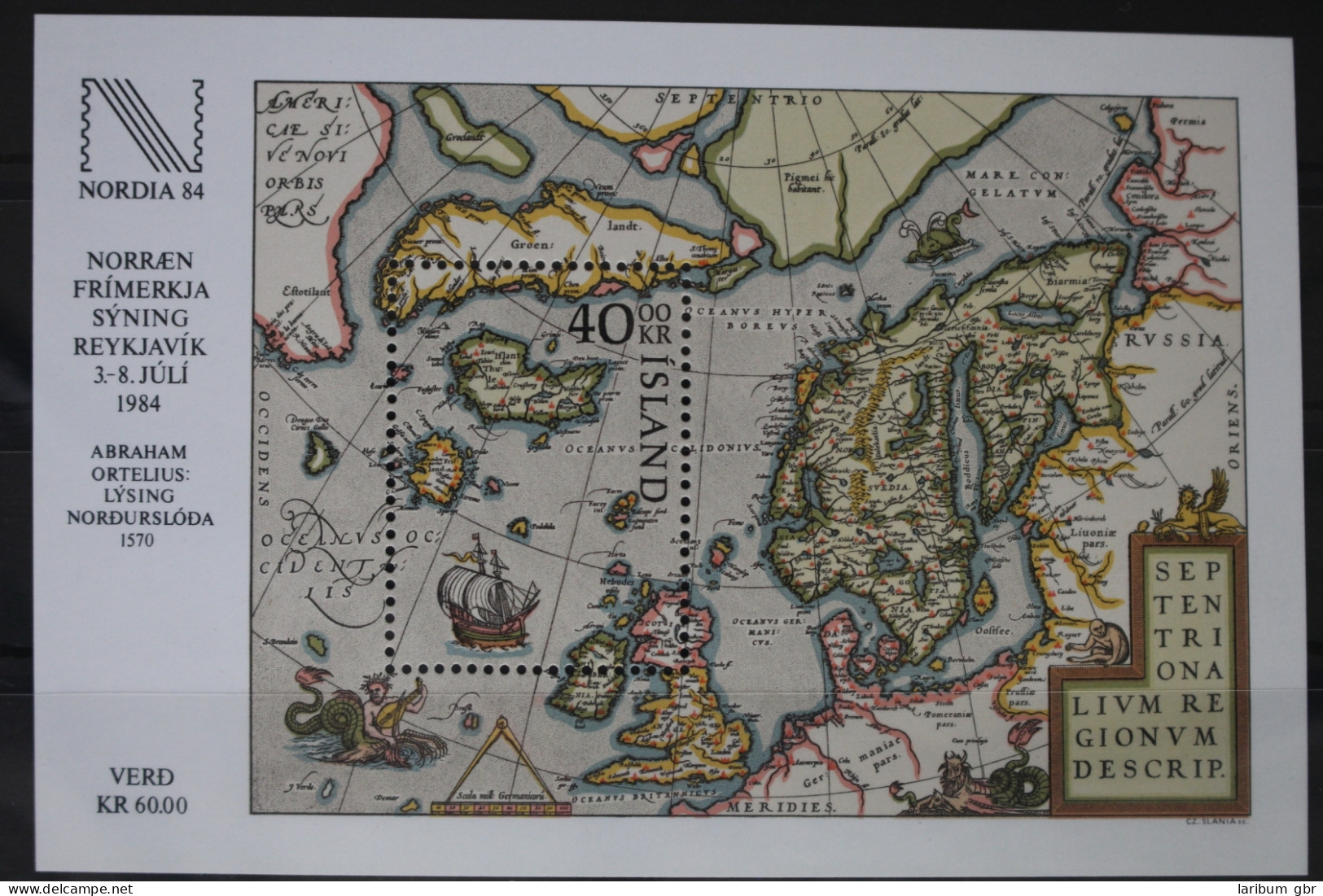 Island Block 6 Mit 616 Postfrisch #UZ558 - Altri & Non Classificati