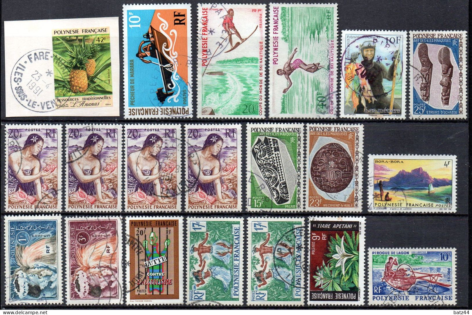 POLYNESIE Petit Lot Timbres Tous Oblitéré / Used - Sonstige & Ohne Zuordnung