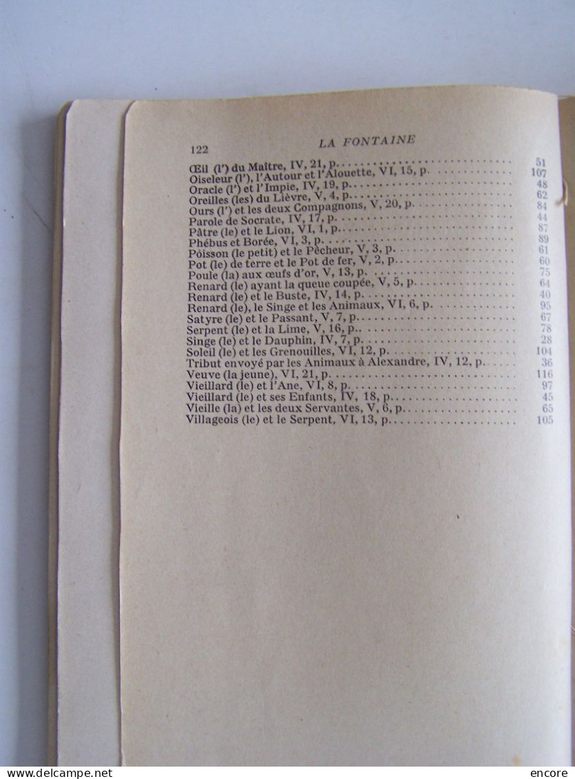 LA LITTERATURE. "LA FONTAINE. FABLES"  100_3636 A 100_3638 - Autres & Non Classés