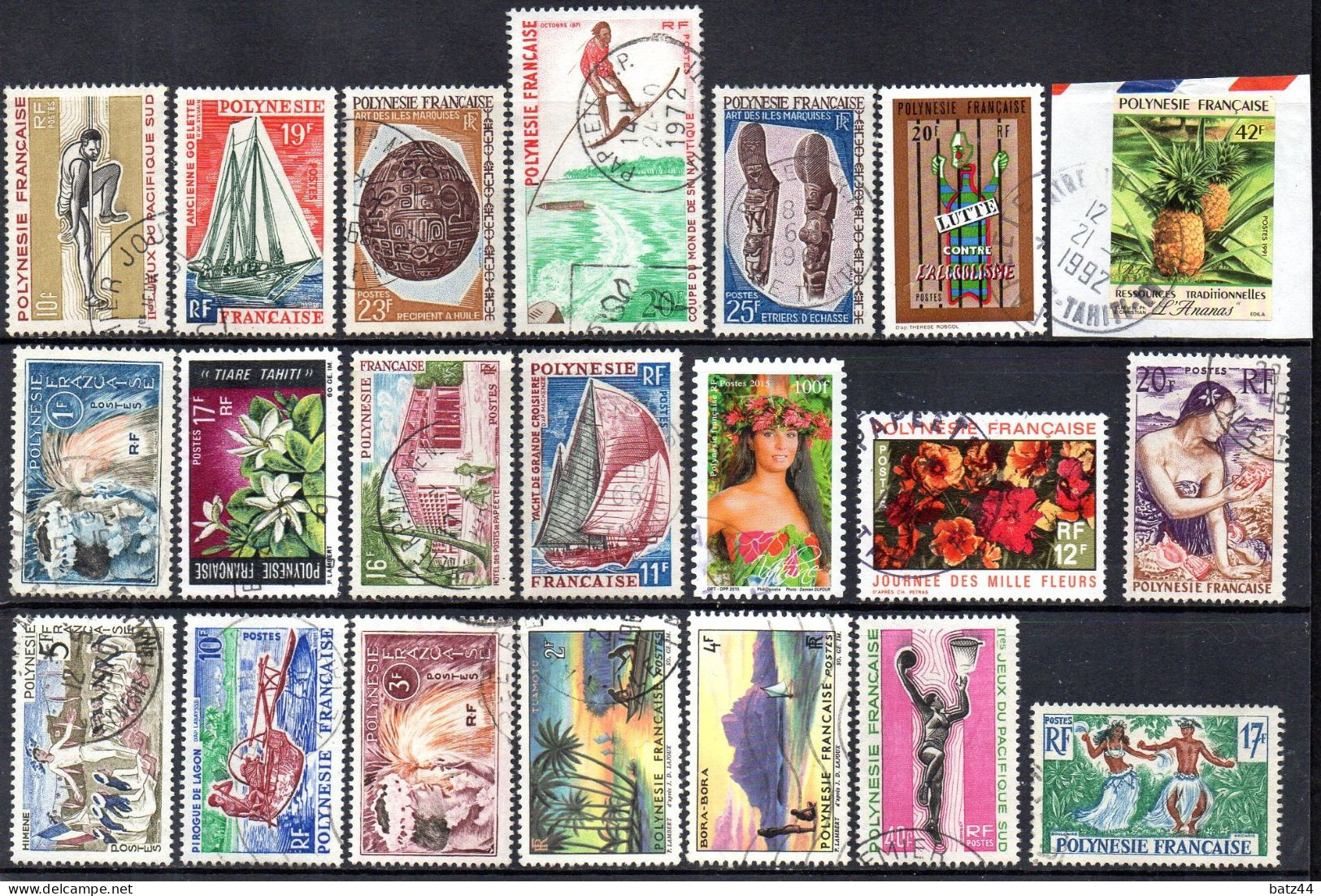 POLYNESIE Petit Lot Timbres Tous Oblitéré / Used - Sonstige & Ohne Zuordnung