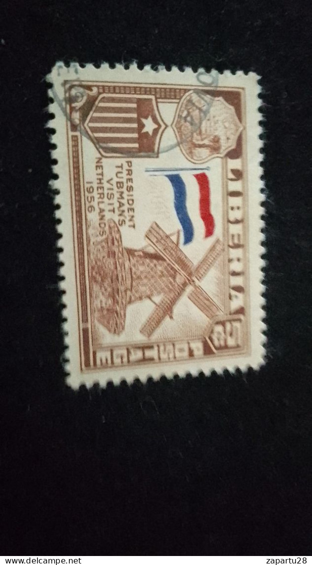 LİBERYA--1952   5 C      DAMGALI - Liberia