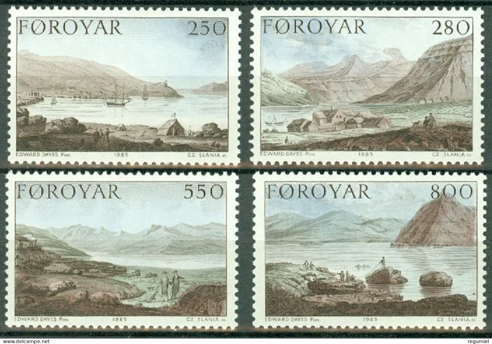Feroe 106/109 ** MNH. 1985 - Färöer Inseln
