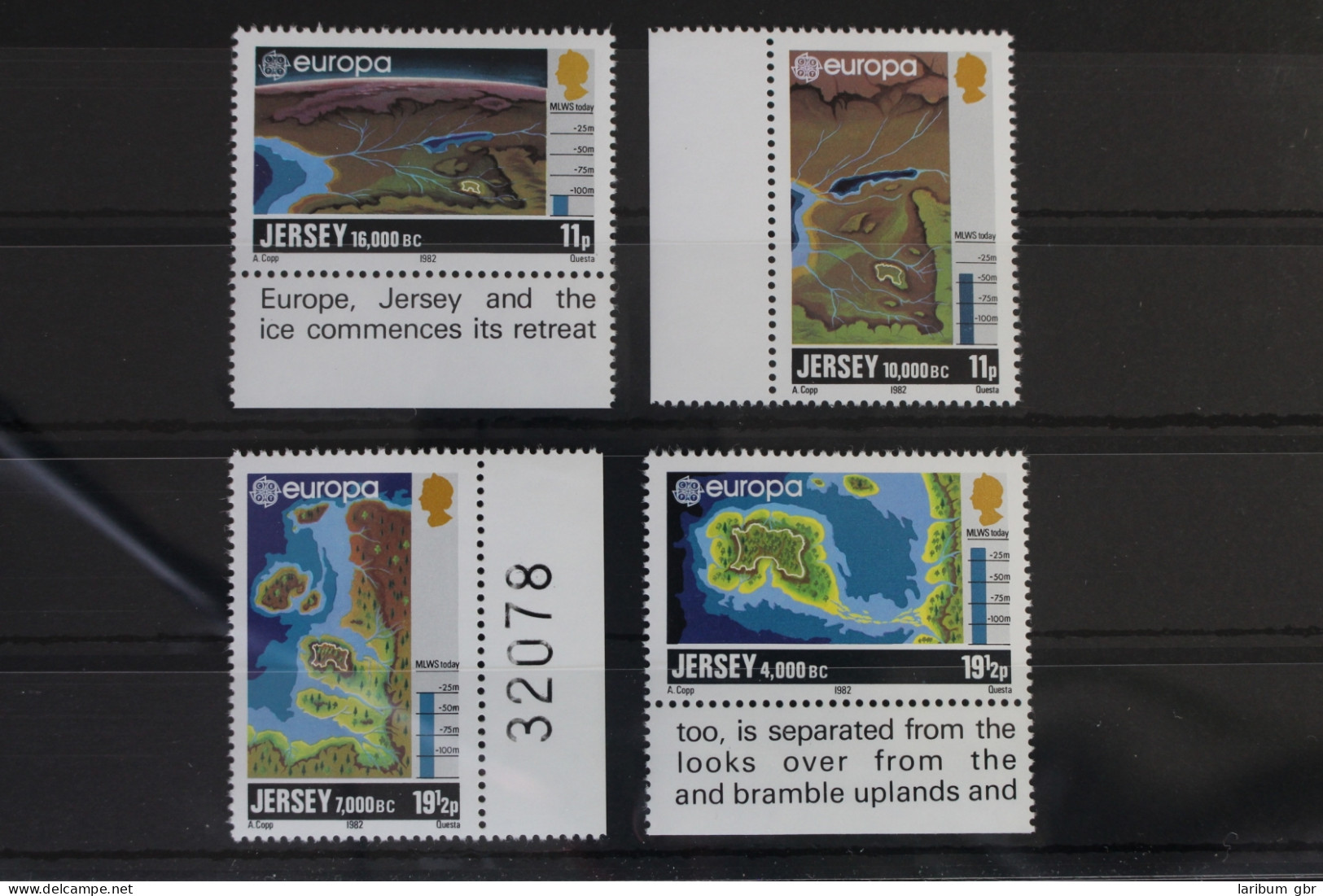 Großbritannien Jersey 278-281 Postfrisch Europa: Historische Ereignisse #WB439 - Jersey