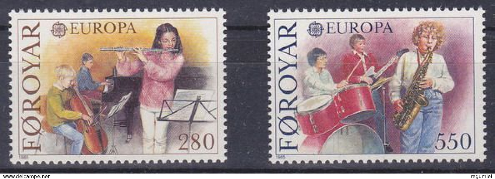 Feroe 110/111 ** MNH. 1985 - Islas Faeroes