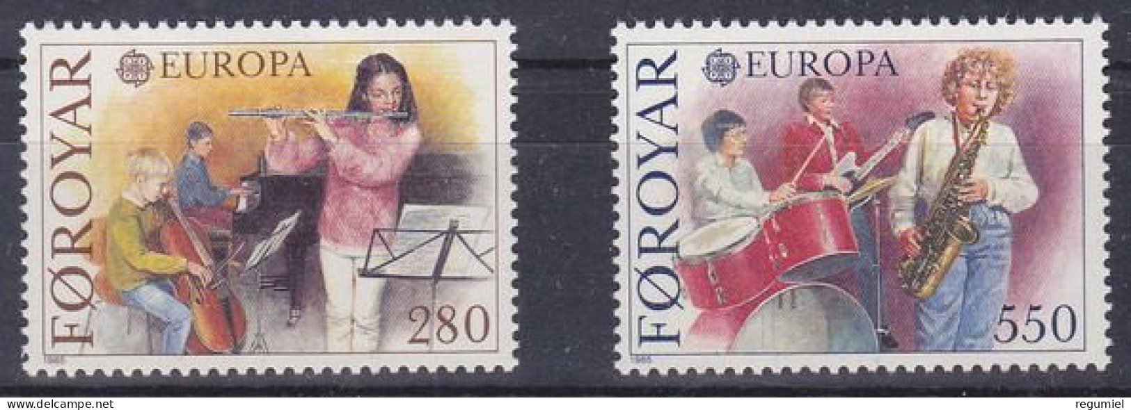 Feroe 110/111 ** MNH. 1985 - Faroe Islands