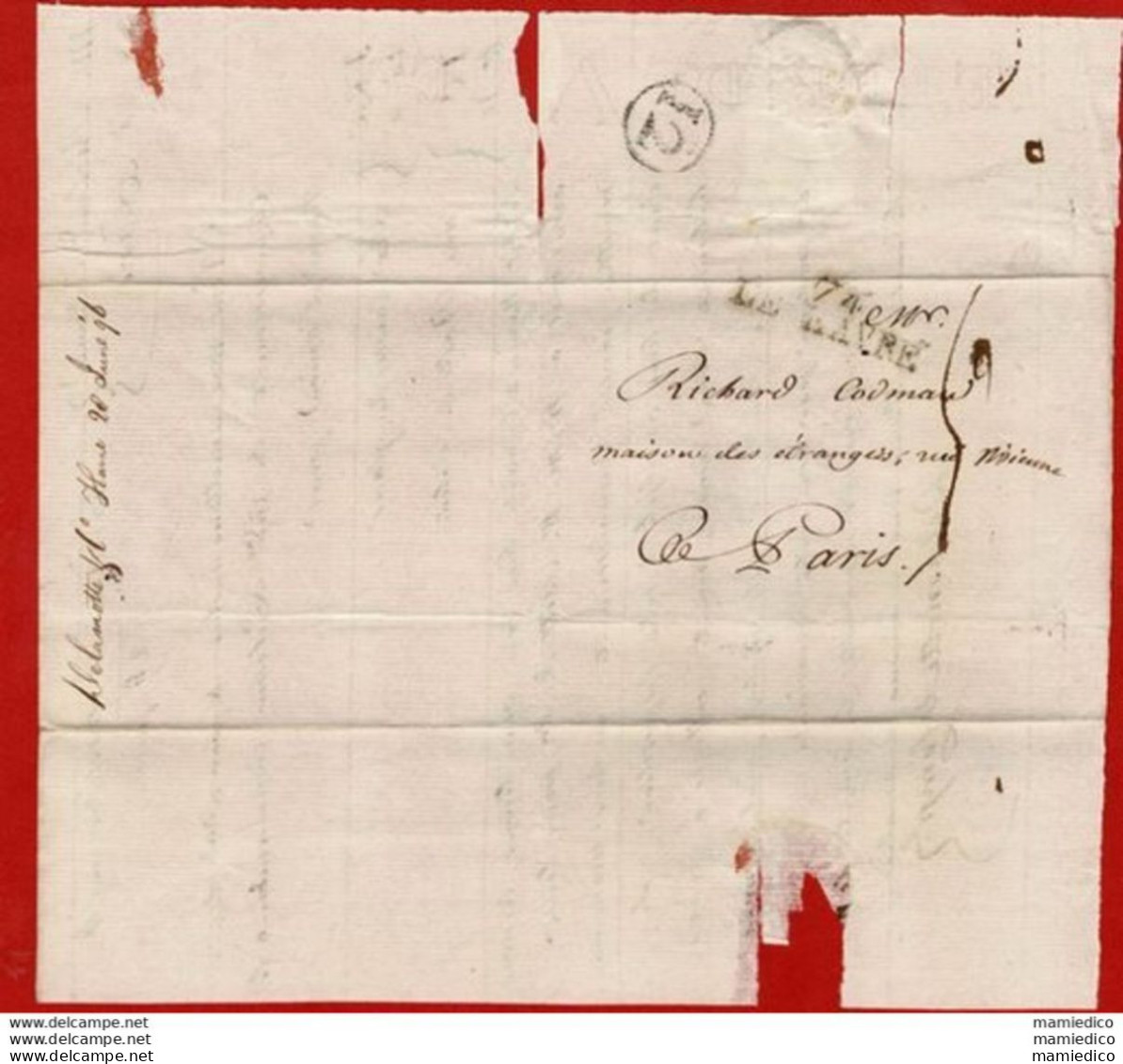 - 20 Juin, 22 Nov, Et 12 Déc.1796 - 3 Envel-Lettres Expédiées Du Havre Vers Paris Au Sujet De Commandes .... - Unclassified