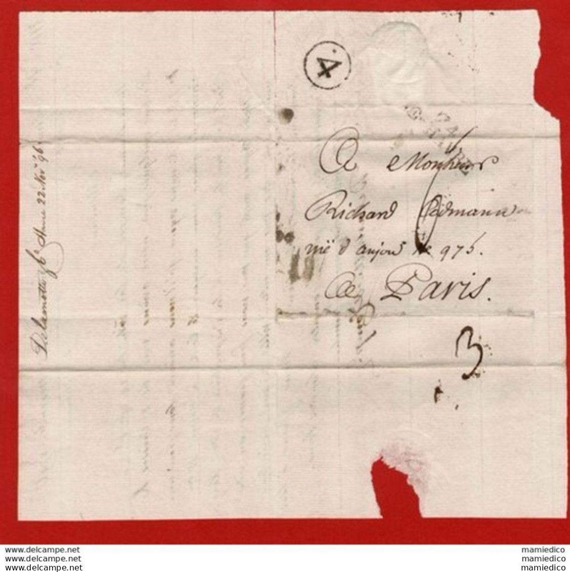- 20 Juin, 22 Nov, Et 12 Déc.1796 - 3 Envel-Lettres Expédiées Du Havre Vers Paris Au Sujet De Commandes .... - Sin Clasificación