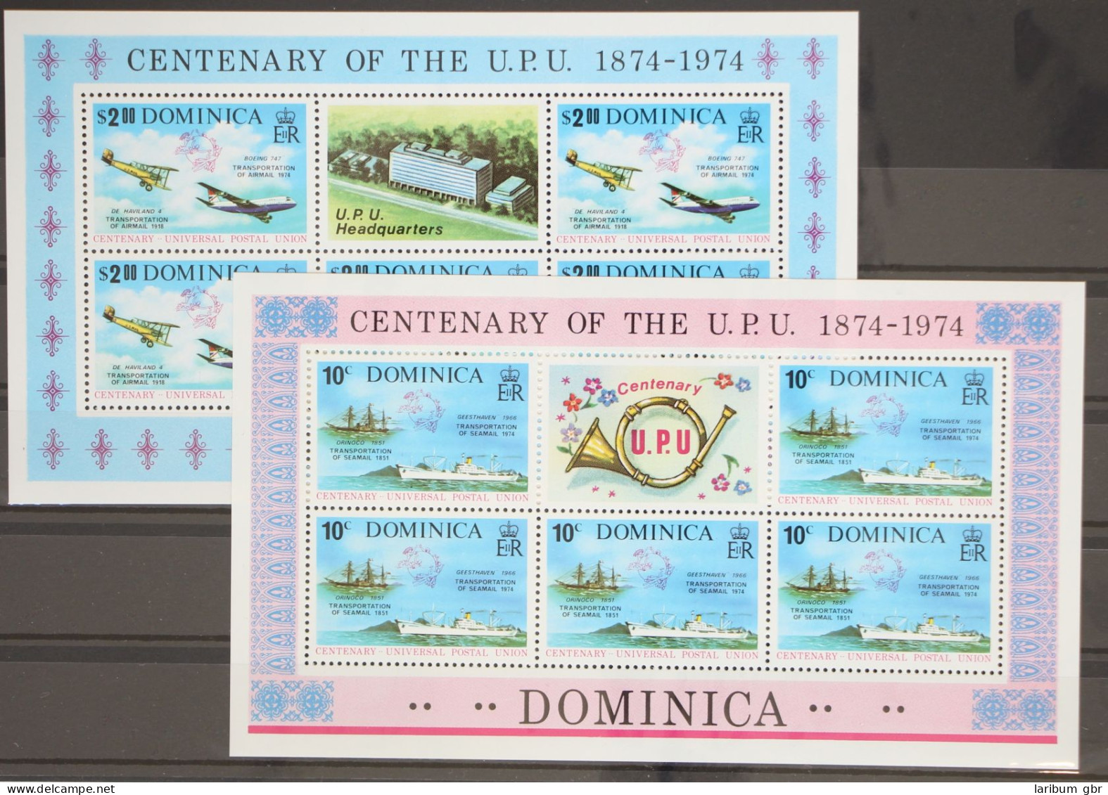 Dominica Kleinbogensatz 417-418 Postfrisch UPU #GC832 - Dominica (1978-...)