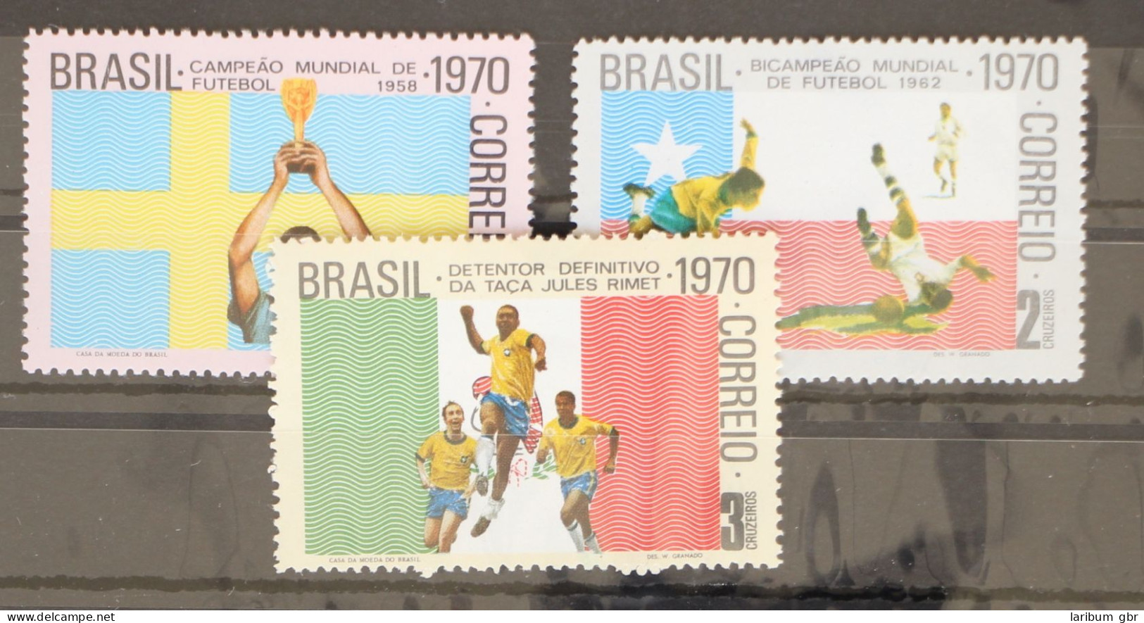 Brasilien 1262-1264 Postfrisch Fußball WM 1970 #GC866 - Altri & Non Classificati