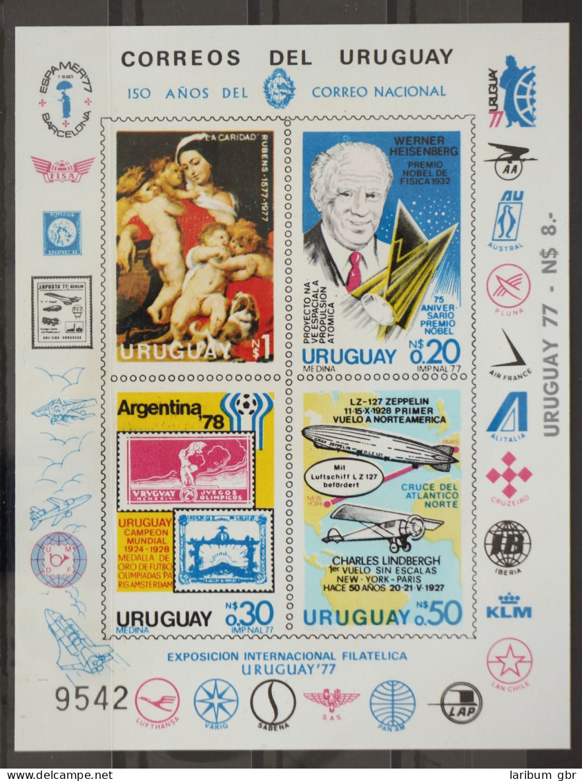 Uruguay Block 34 B Postfrisch Wissenschaft #GC806 - Uruguay