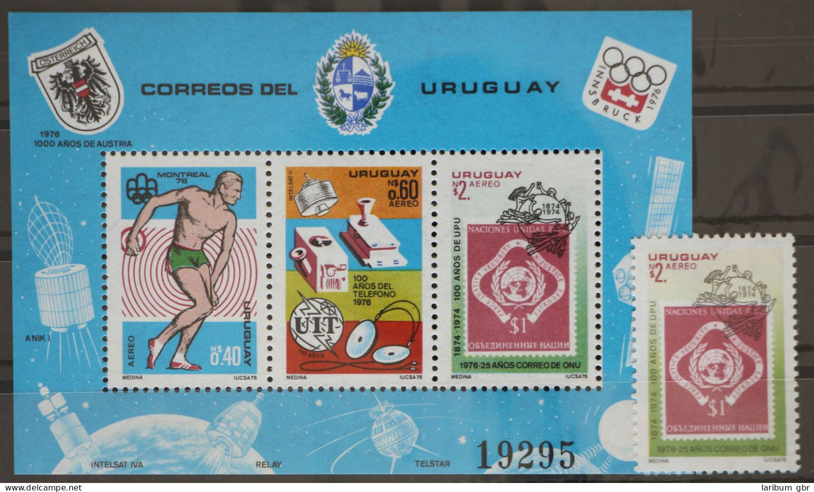 Uruguay 1411 Und Block 30 Postfrisch UPU #GC798 - Uruguay