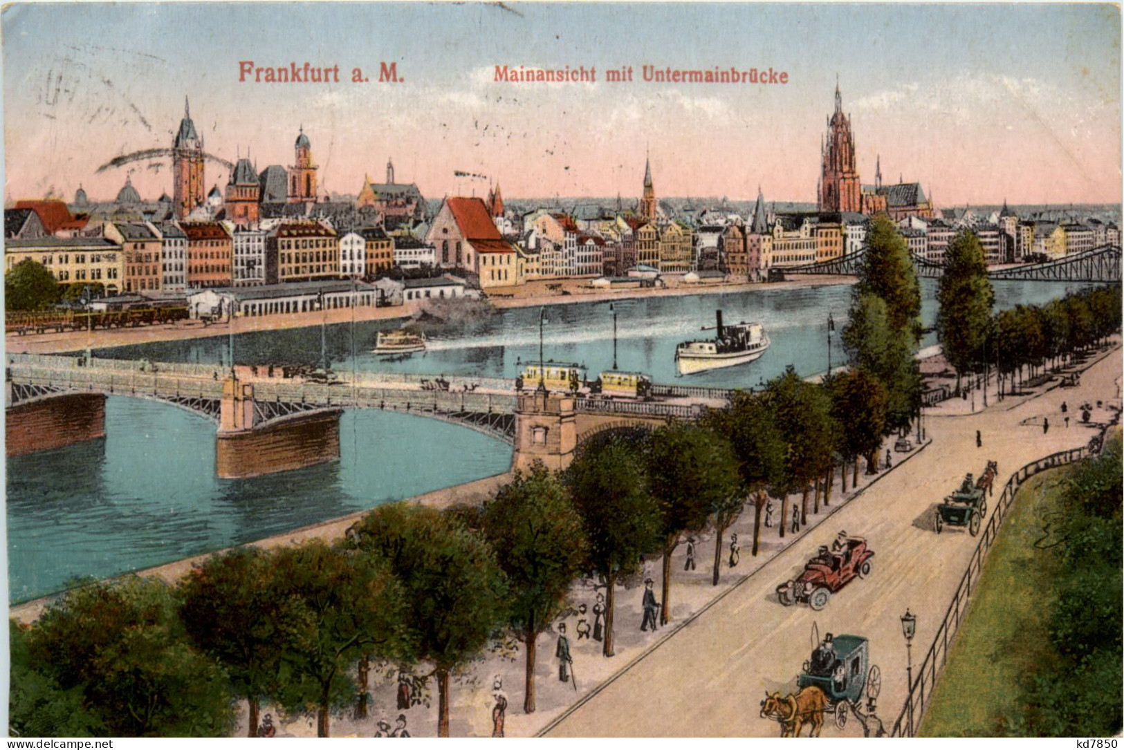 Frankfurt A.M. - Mainansicht Mit Untermainbrücke - Frankfurt A. Main