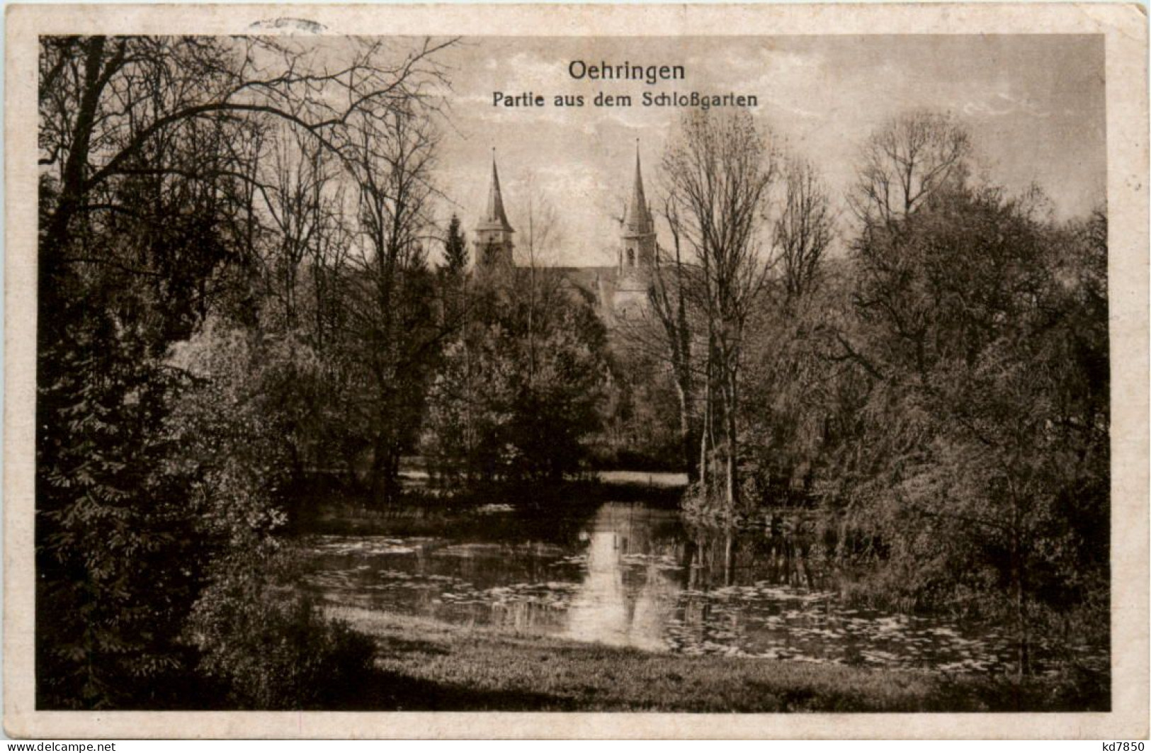 Oehringen, Partie Aus Dem Schlossgarten - Kuenzelsau