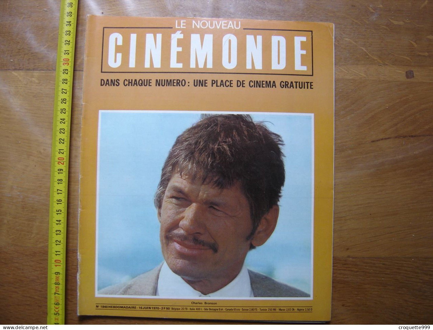 1970 CINEMONDE Charles Bronson Gillo Pontecorvo La Planete Des Singes - Film