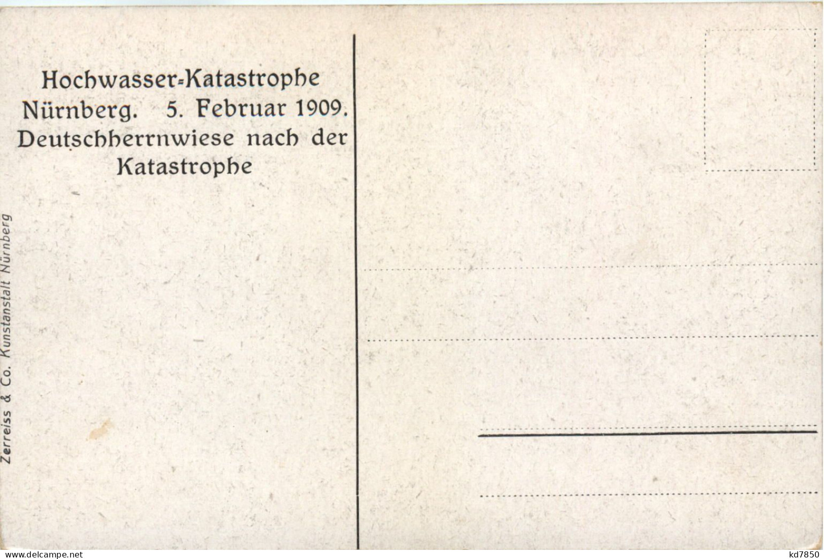 Nürnberg - Hochwasser Katastrophe 1909 - Nürnberg