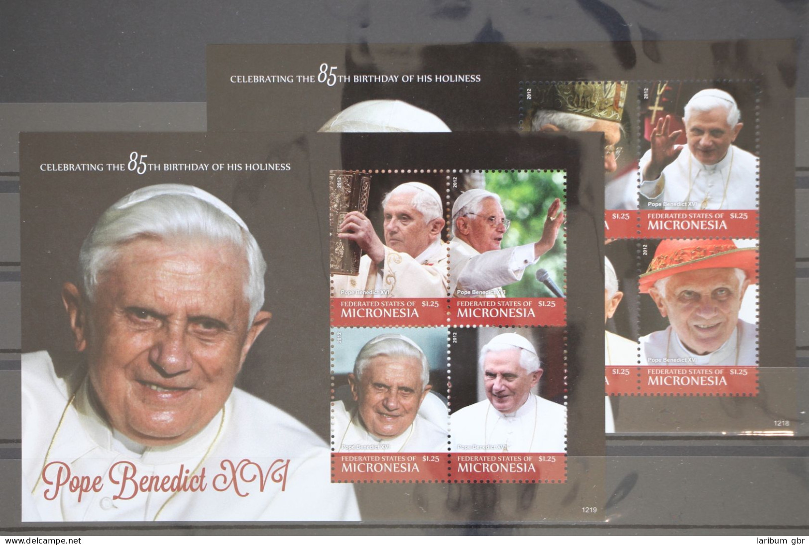 Mikronesien Kleinbogensatz 2377-2384 Postfrisch Papst Benedikt XVI #GC854 - Micronesia