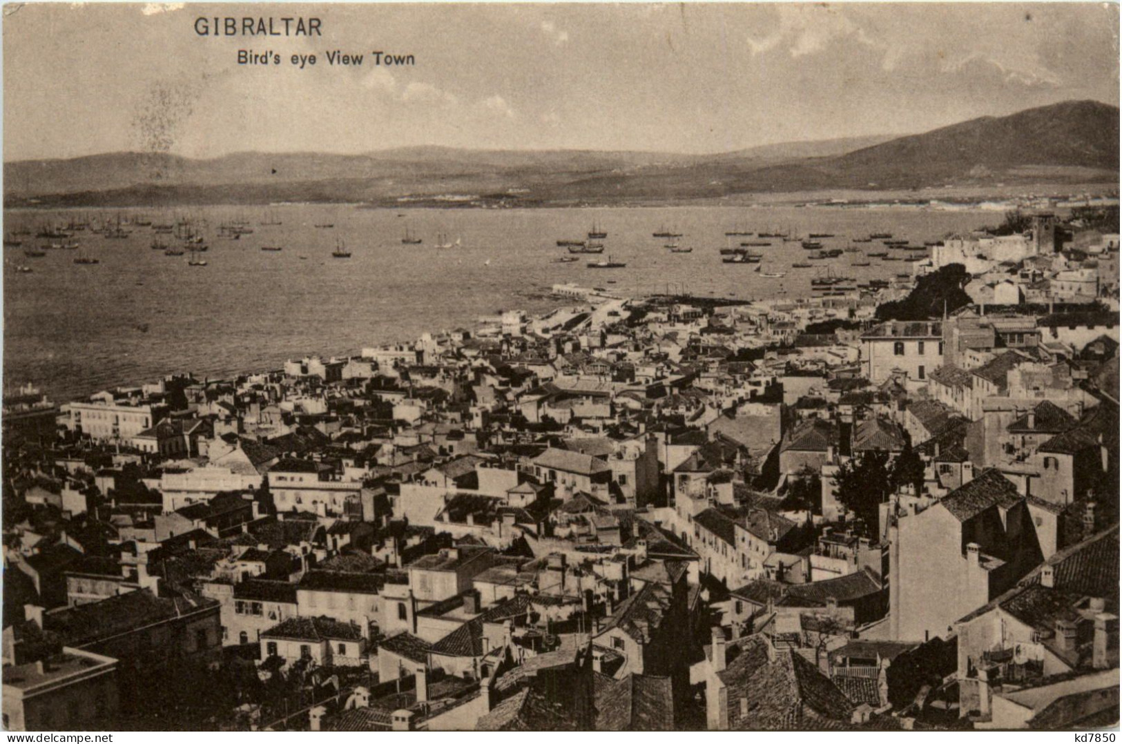 Gibraltar - Birds Eye View Town - Gibraltar