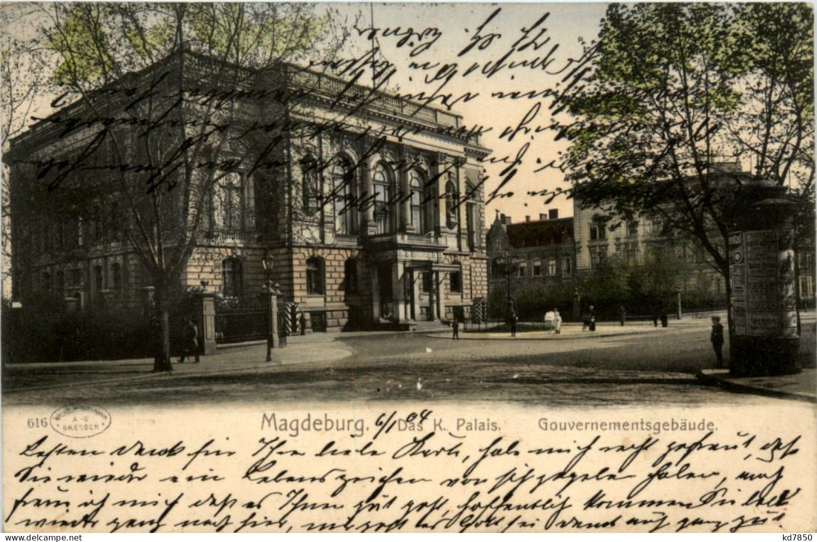 Magdeburg, Das K.Palais - Gouvernementgebäude - Magdeburg