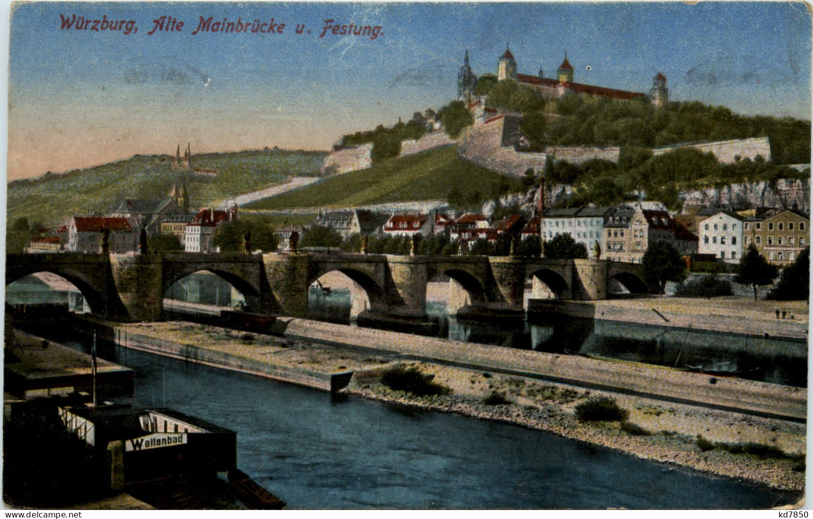 Würzburg, Alte Mainbrücke U. Festung - Wuerzburg