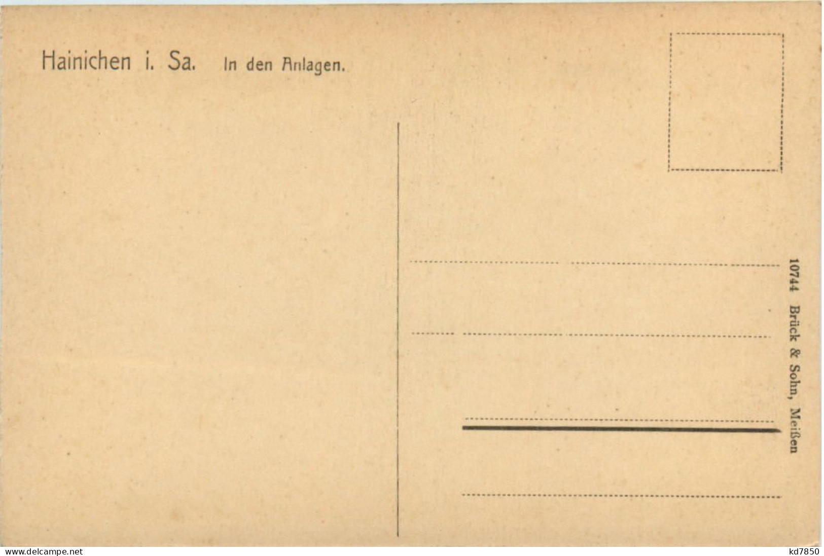 Hainichen I.Sa., In Den Anlagen - Hainichen