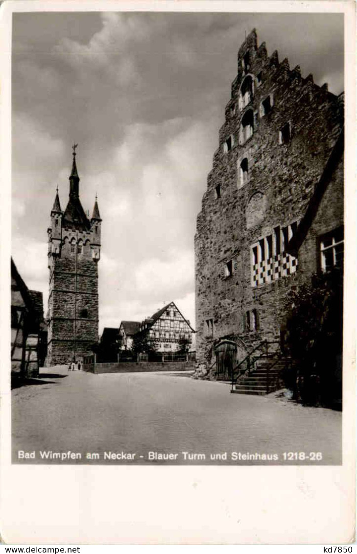 Bad Wimpfen, Blauer Turm Und Steinhaus - Bad Wimpfen