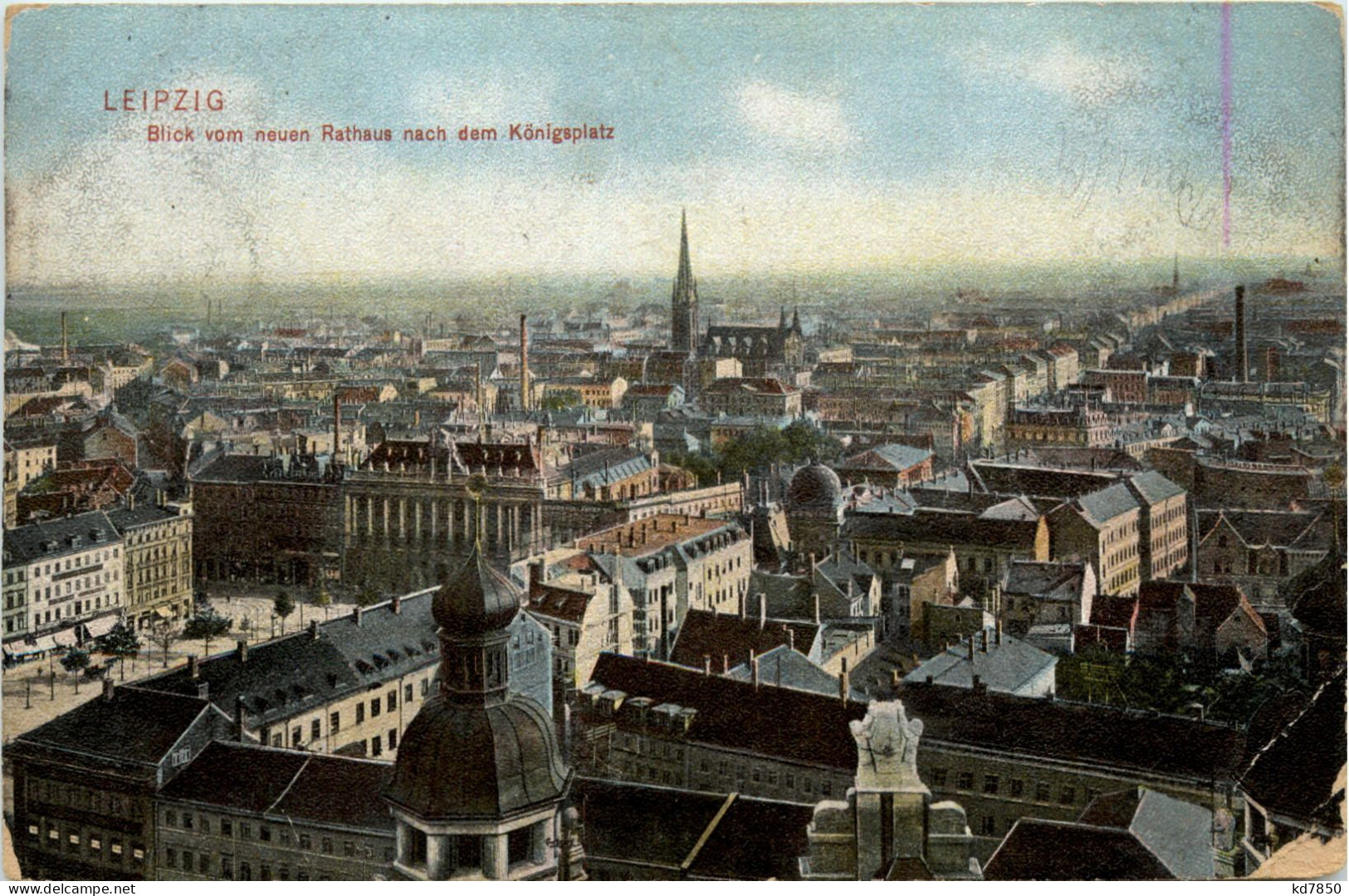 Leipzig, Blick Vom Neuen Rathaus Nach Dem Königsplatz - Leipzig