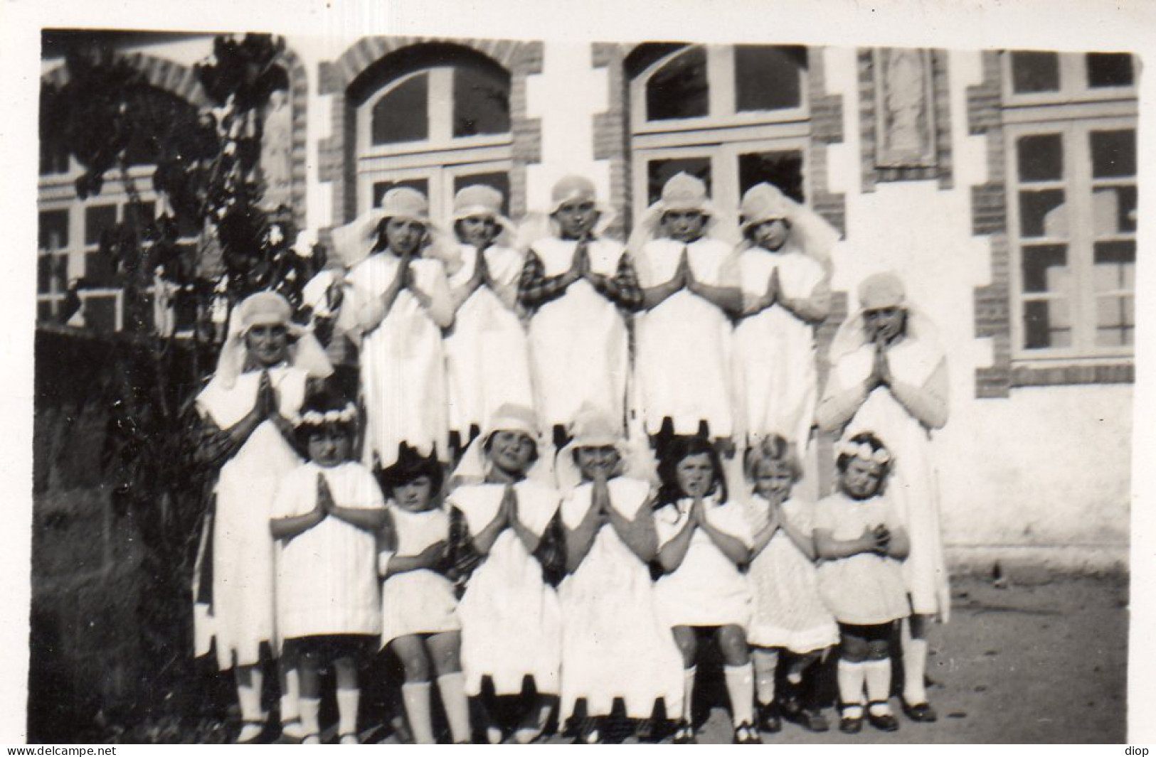 Photographie Photo Vintage Snapshot Photo De Classe Class Pictures Costume - Personnes Anonymes