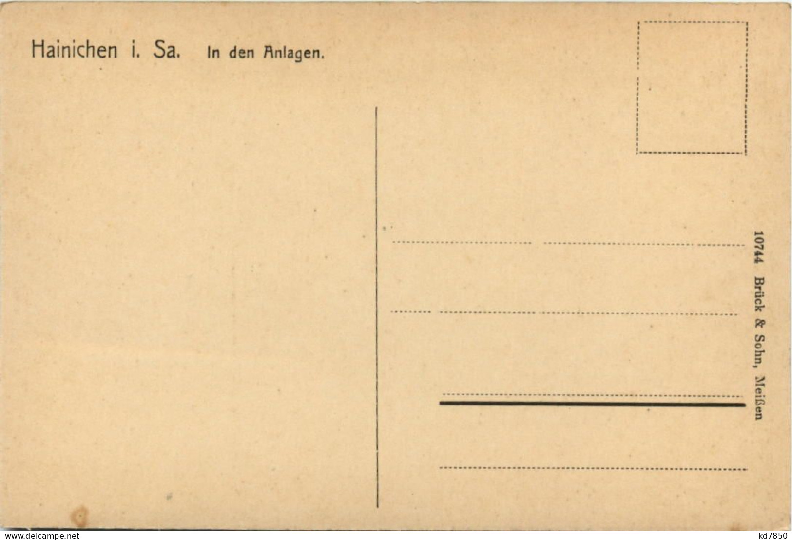 Hainichen I.Sa., In Den Anlagen - Hainichen