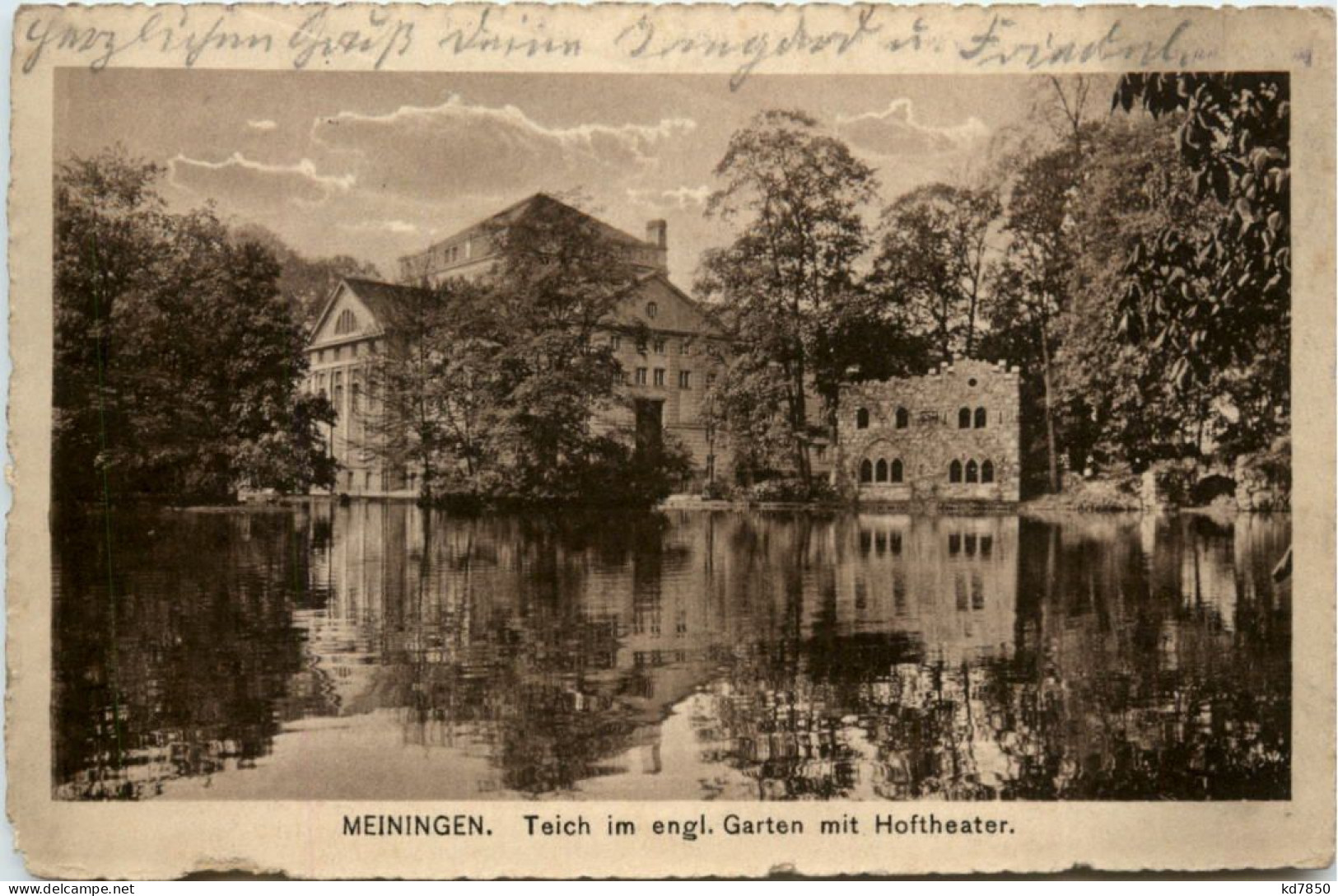 Meiningen, Teich Im Engl. Garten Mit Hoftheater - Meiningen