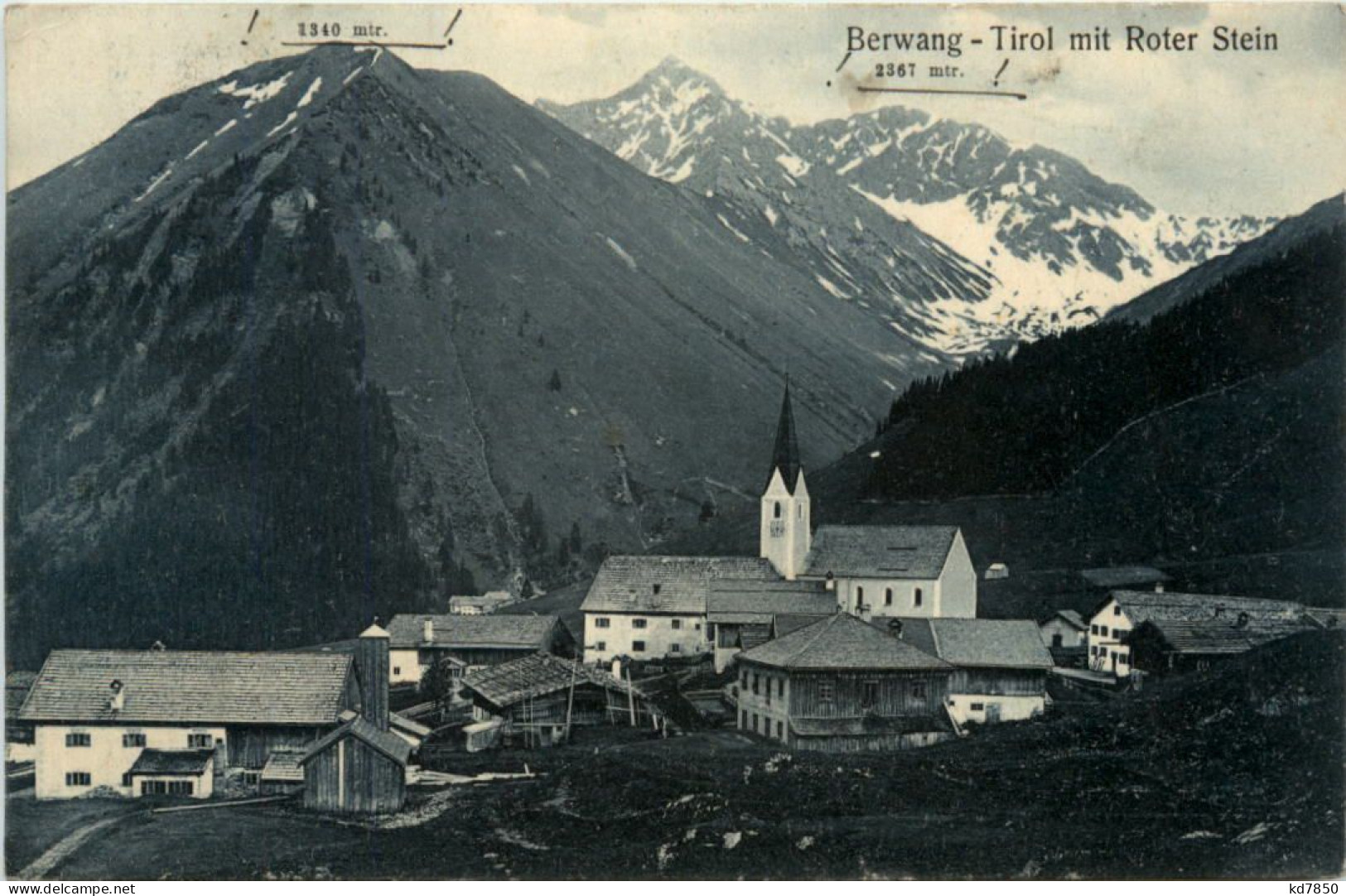 Berwang, Tirol Mit Roter Stein - Berwang