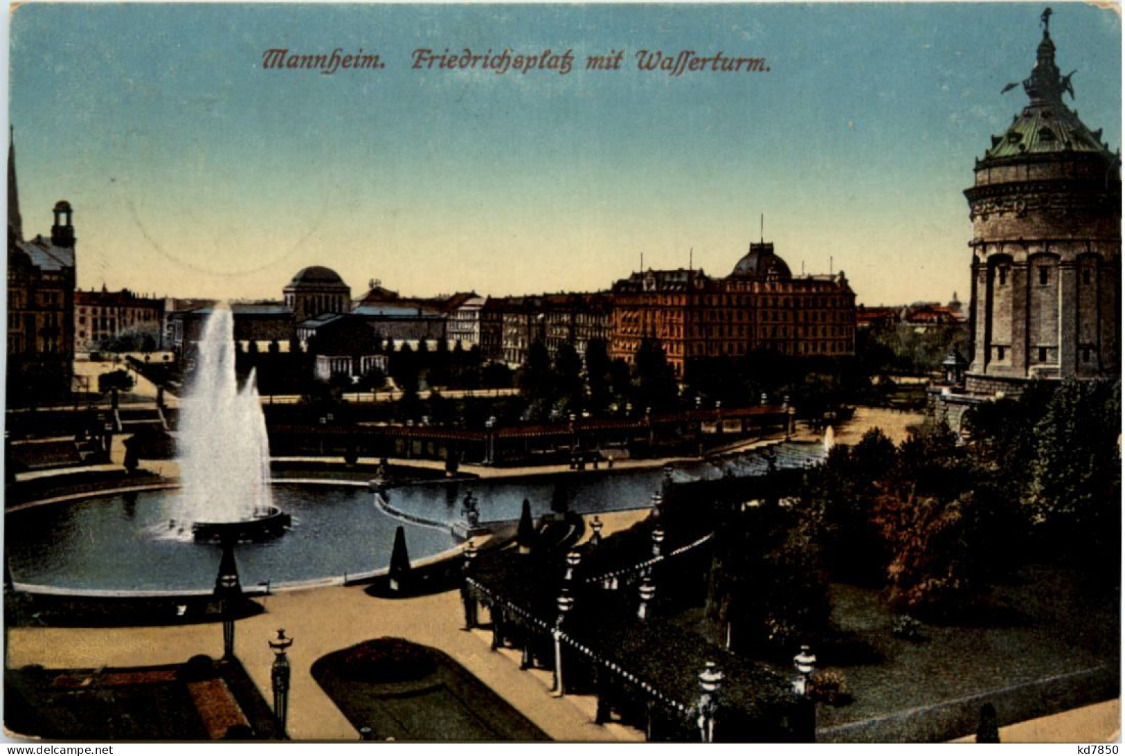 Mannheim, Friedrichsplatz Mit Wasserturm - Mannheim