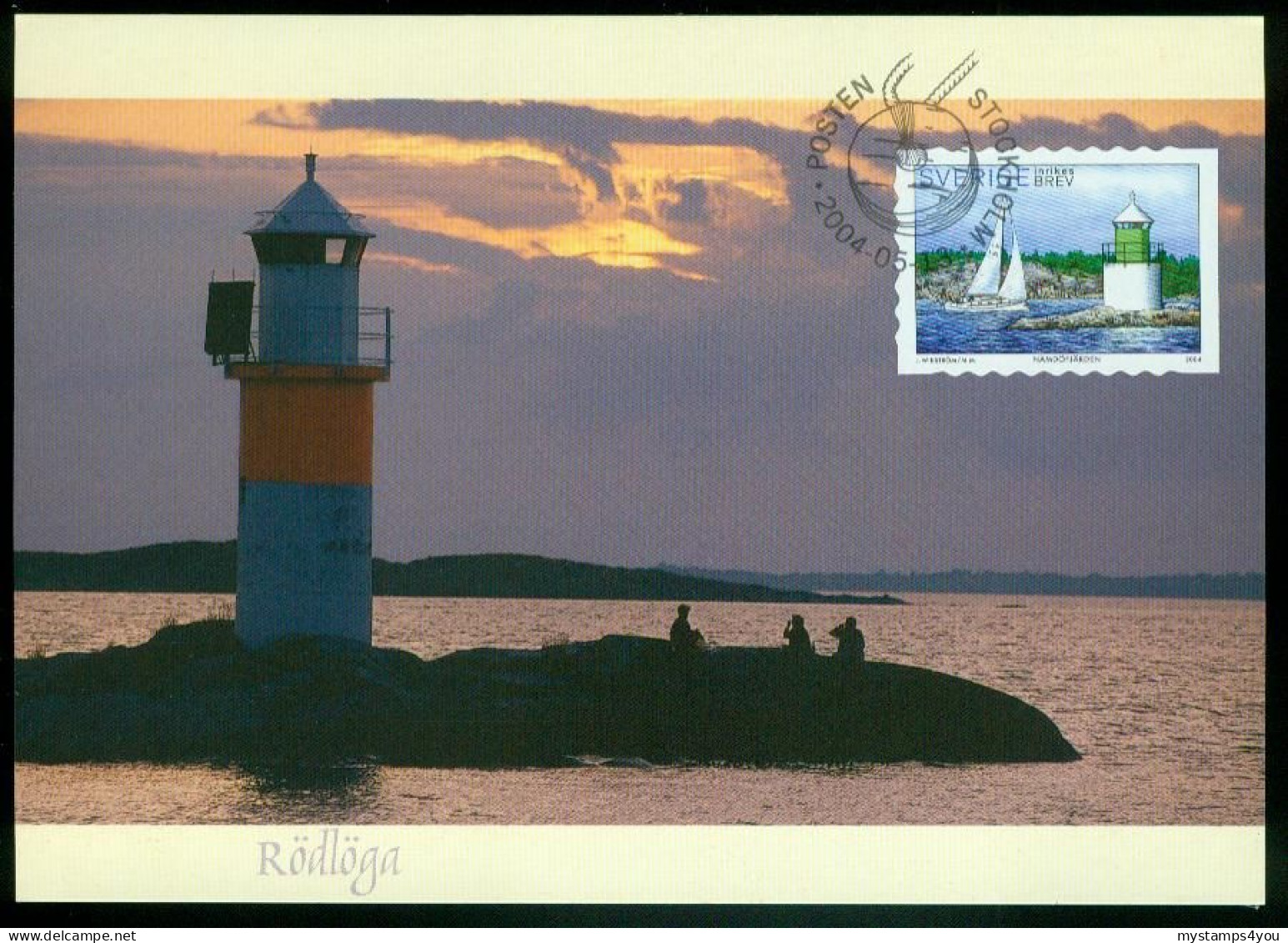 Mk Sweden Maximum Card 2004 MiNr 2409 | Stockholm Archipelago "Nämdöfjärden" " Rödlöga" #max-0030 - Cartes-maximum (CM)