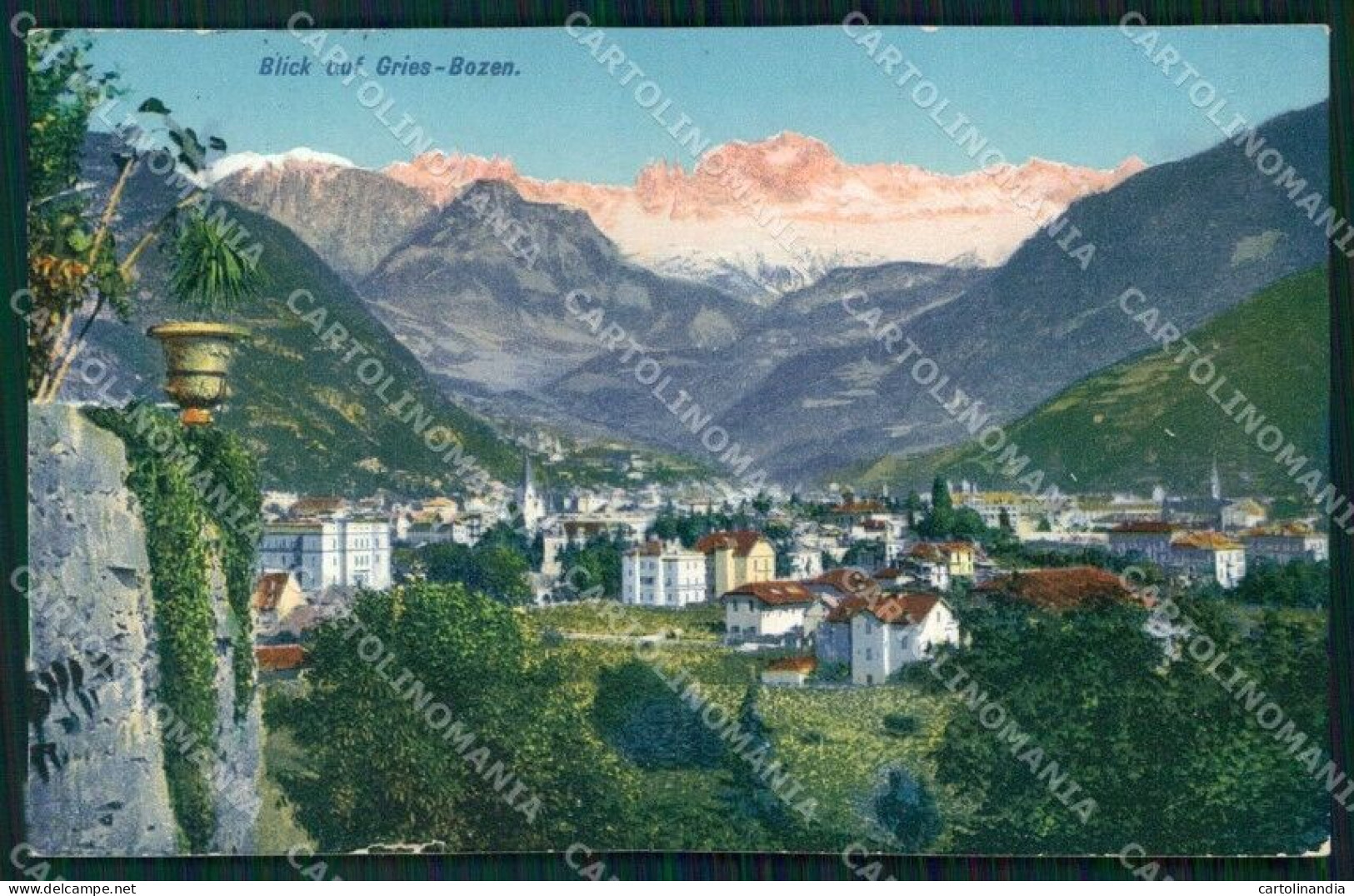 Bolzano Città Veduta Di Gries Rosengarten Cartolina RB5800 - Bolzano (Bozen)