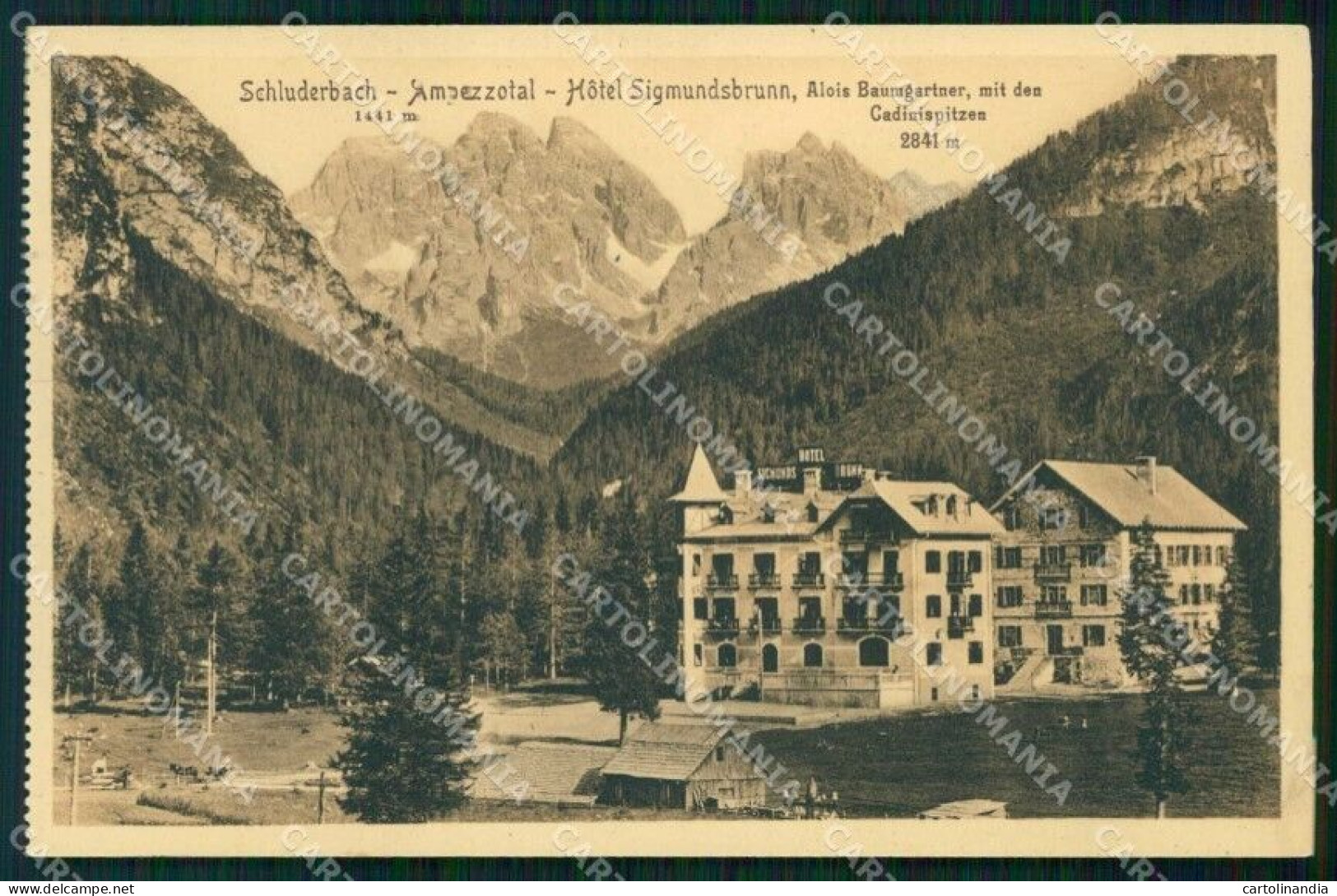 Bolzano Dobbiaco Carbonin Hotel Sigmundsbrunn Stengel 32936 Cartolina RB5611 - Bolzano (Bozen)