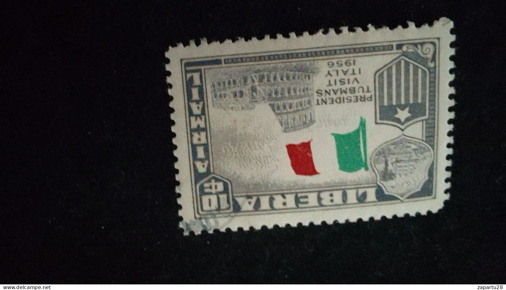 LİBERYA--1952   10 C      DAMGALI - Liberia