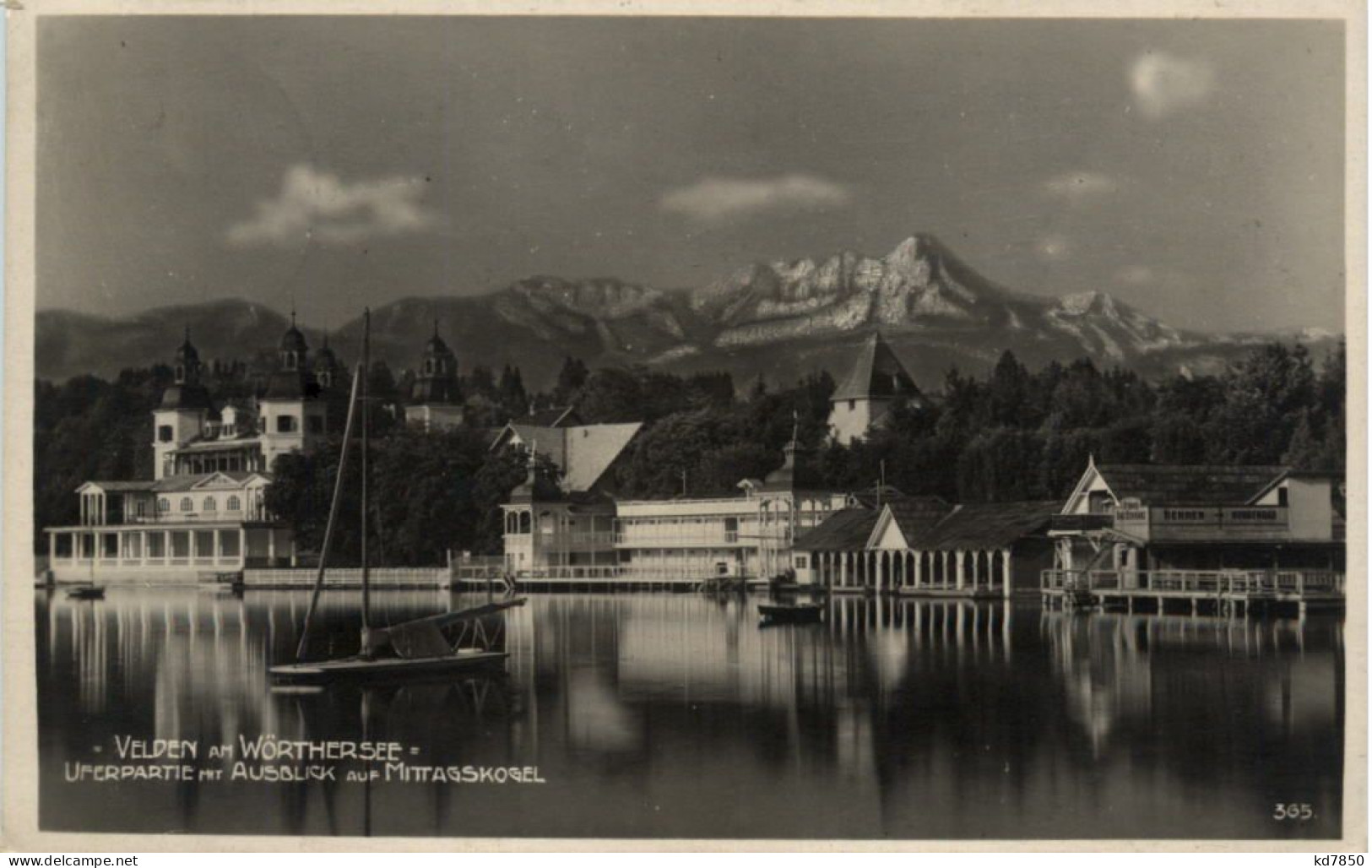 Velden, Uferpartie Mit Ausblick Auf Mittagskogel - Villach