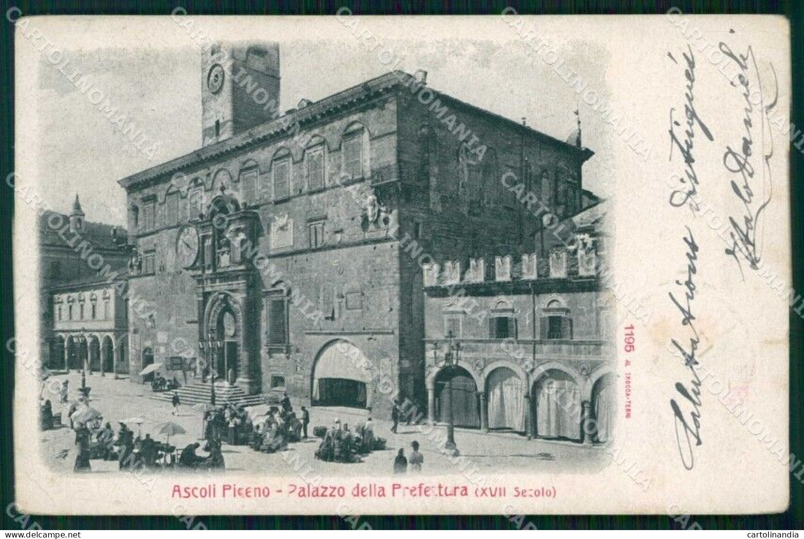 Ascoli Piceno Città Palazzo Della Prefettura Alterocca 1195 Cartolina RB5732 - Ascoli Piceno