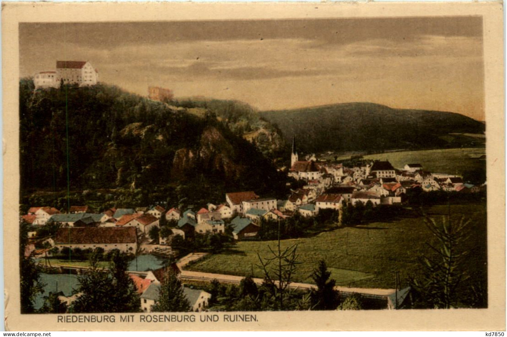 Riedenburg Mit Rosenburg Und Ruinen - Kelheim