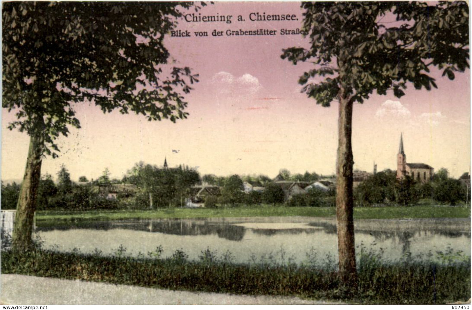 Chieming A. Chiemsee, Blick Von Der Grabenstätter Strasse - Traunstein