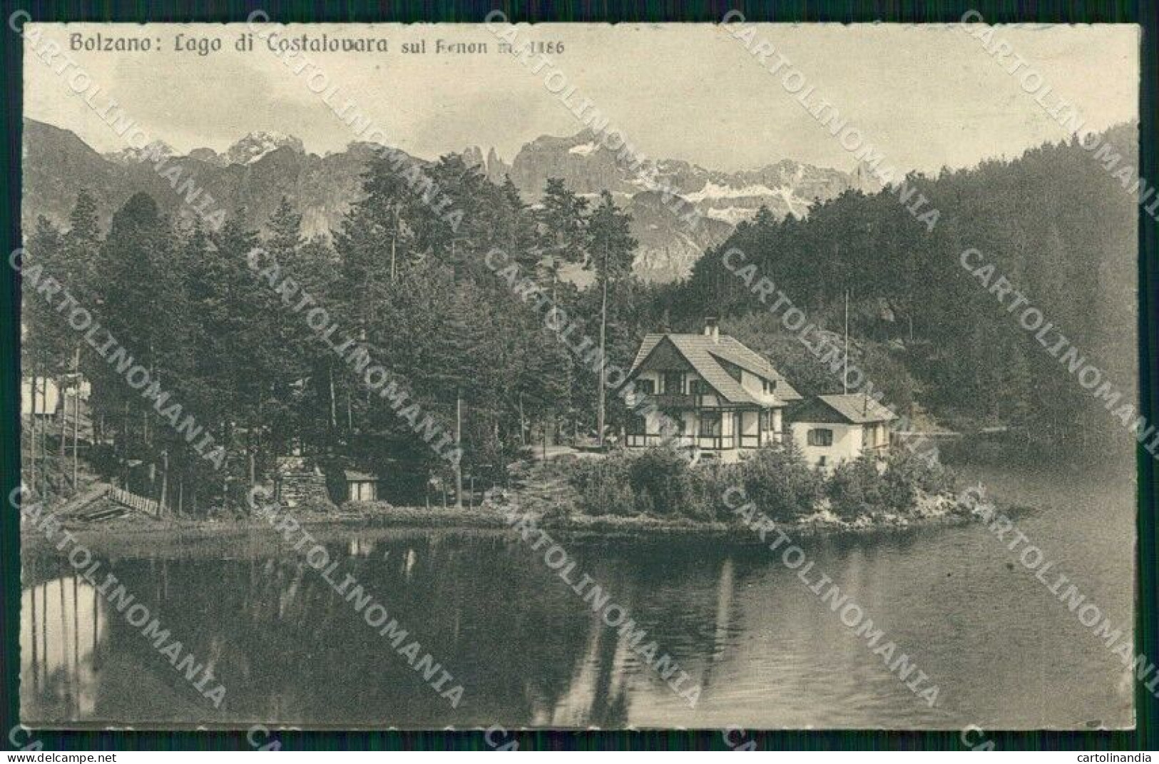 Bolzano Città Lago Di Costalovara Sul Renon Franzl 301 31 COLLA Cartolina RB5812 - Bolzano (Bozen)