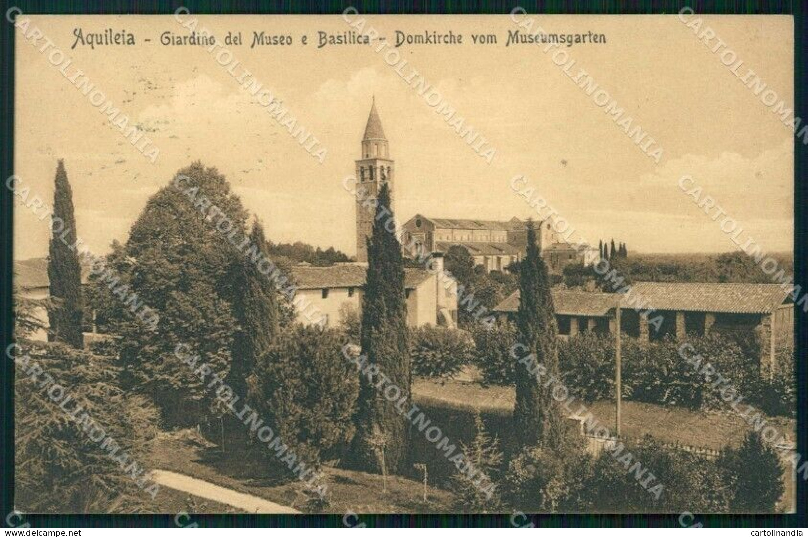 Udine Aquileia Giardino Del Museo Basilica Stengel 36974 Cartolina RB5640 - Udine