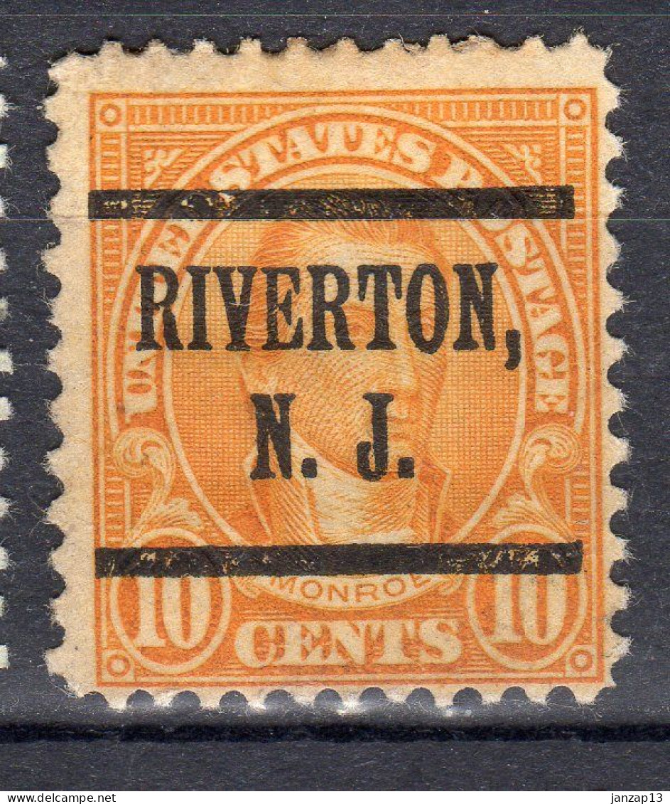 NJ-597; USA Precancel/Vorausentwertung/Preo; RIVERTON (NJ), Type 219 - Préoblitérés