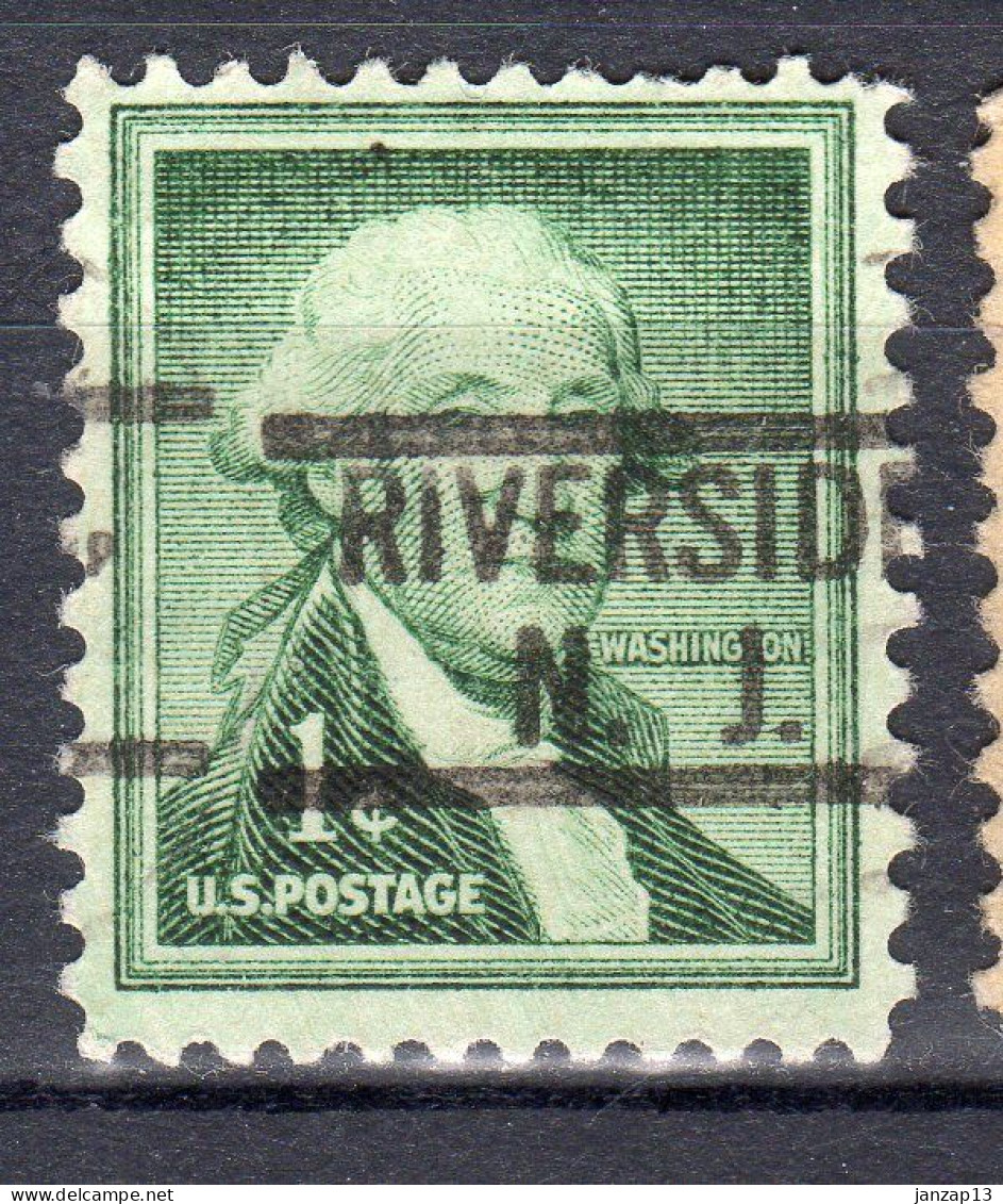 NJ-596; USA Precancel/Vorausentwertung/Preo; RIVERSIDE (NJ), Type 802 - Préoblitérés