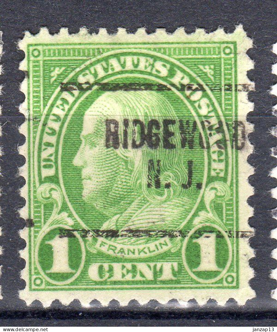 NJ-589; USA Precancel/Vorausentwertung/Preo; RIDGEWOOD (NJ), Type 704 - Préoblitérés