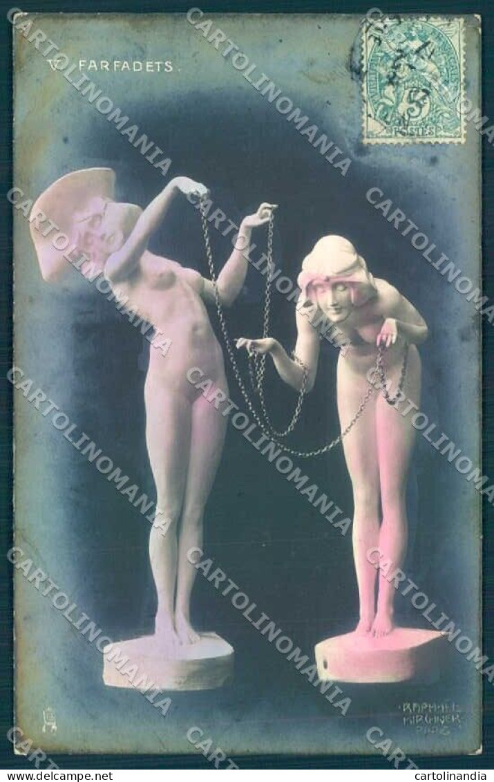 Artist Signed Kirchner R. Lady Farfadets Elves Bromide Photo E.3.b-5 Pc VK8514 - Other & Unclassified