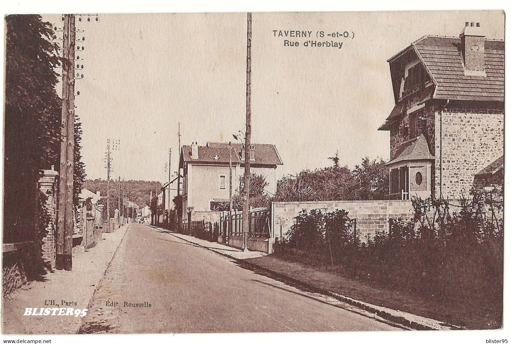 Taverny (95) Rue D Herblay , Envoyée En 1900/1910 - Taverny