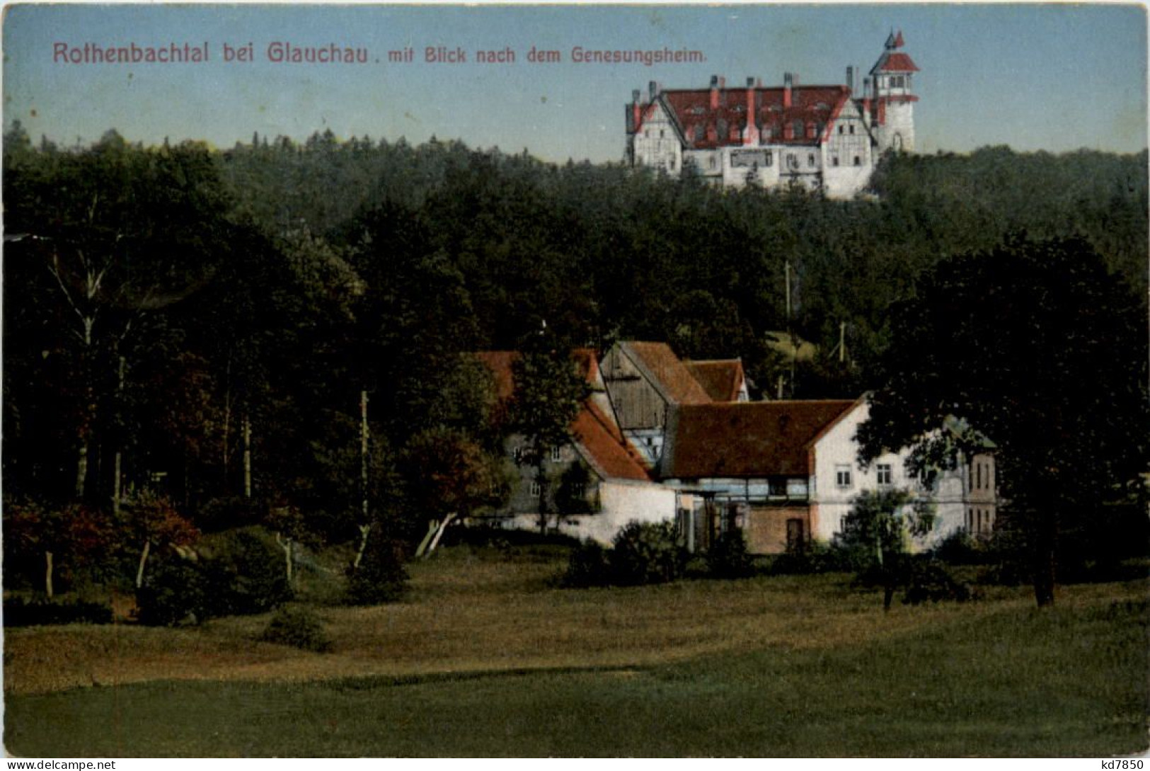 Rothenbachtal Bei Glauchau Mit Blick Nach Dem Genesungsheim - Zwickau