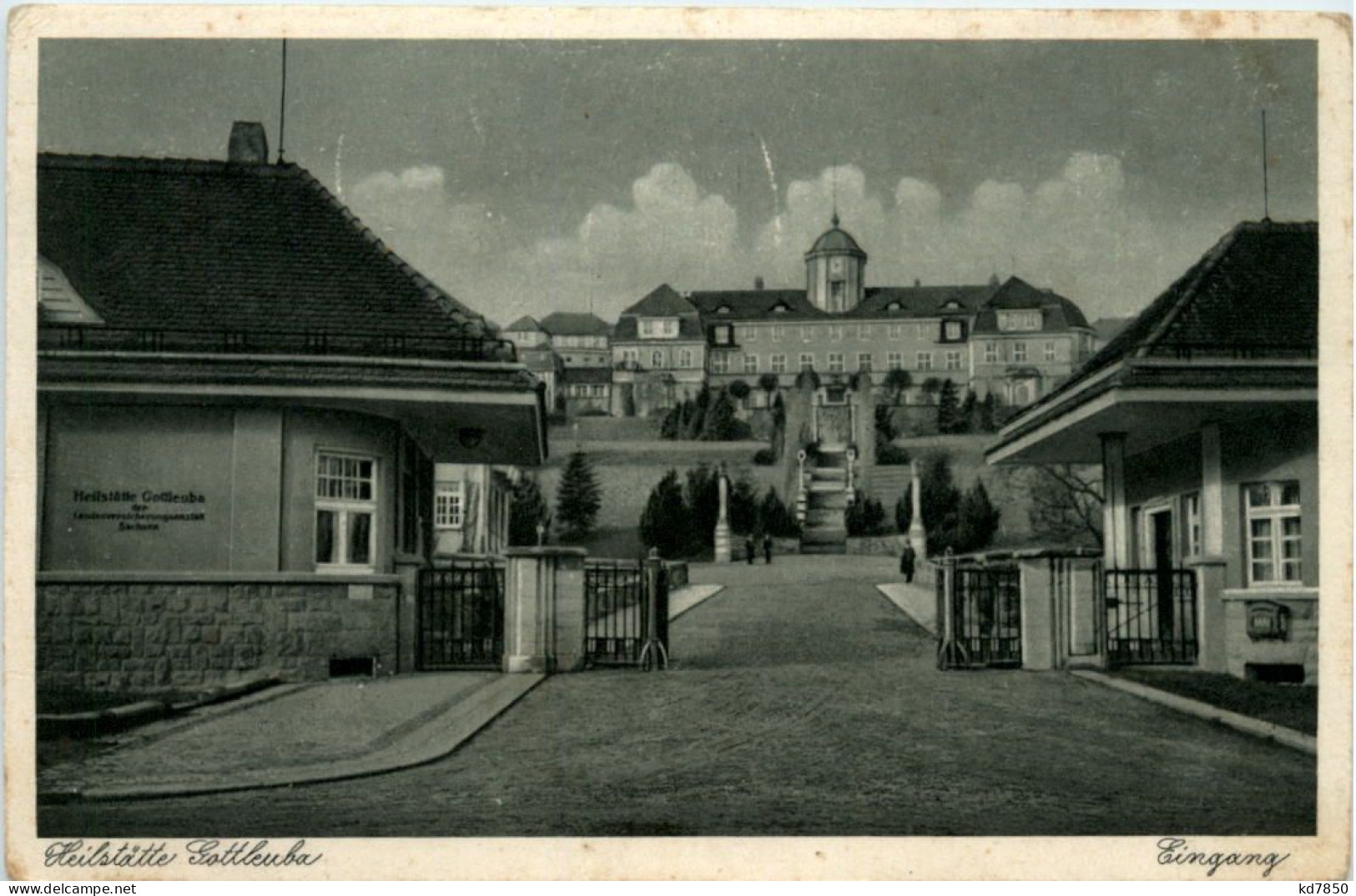 Heilstätte Gottleuba, Eingang - Bad Gottleuba-Berggiesshübel