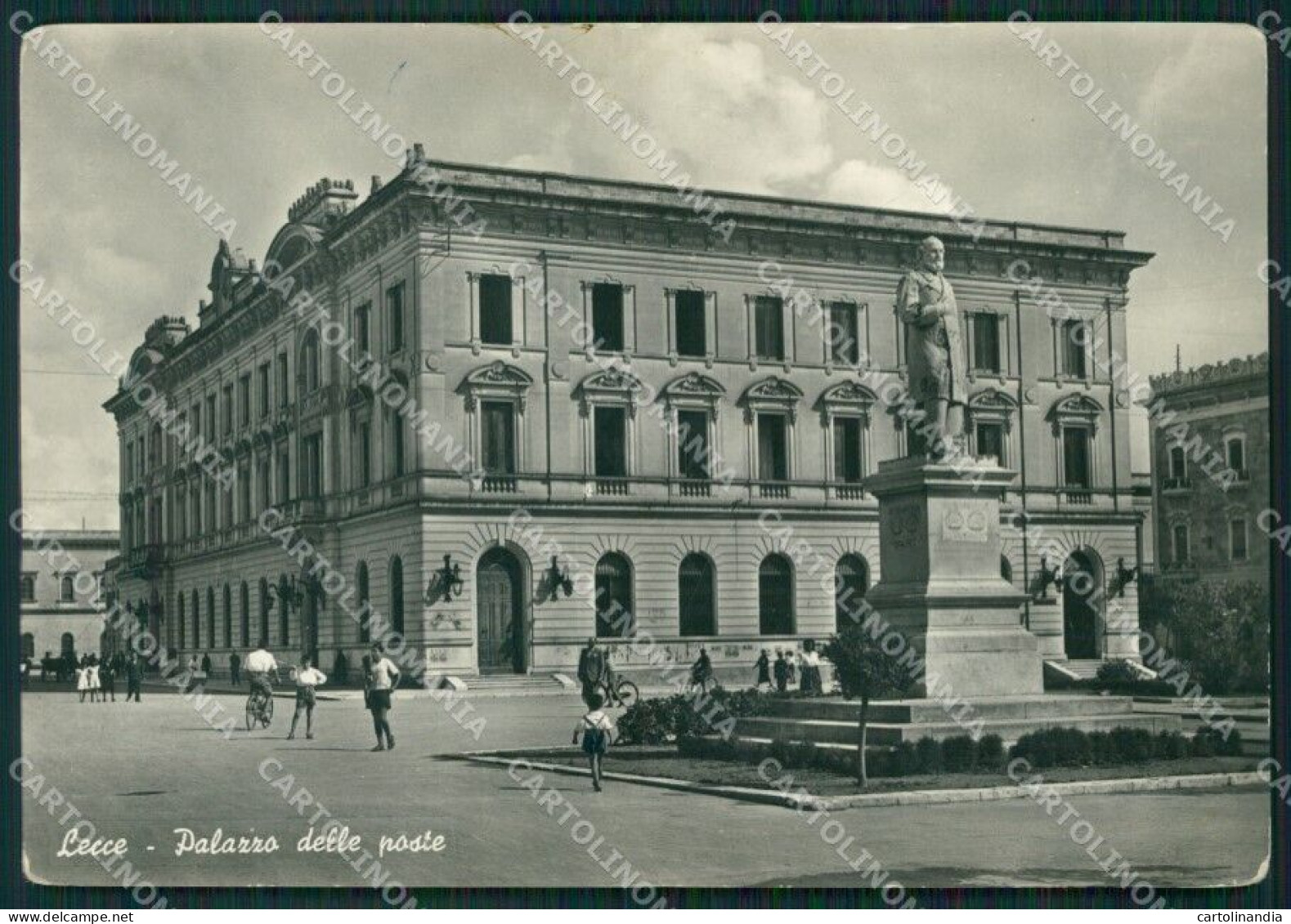 Lecce Città Palazzo Delle Poste PIEGHINA Foto FG Cartolina ZK3331 - Lecce